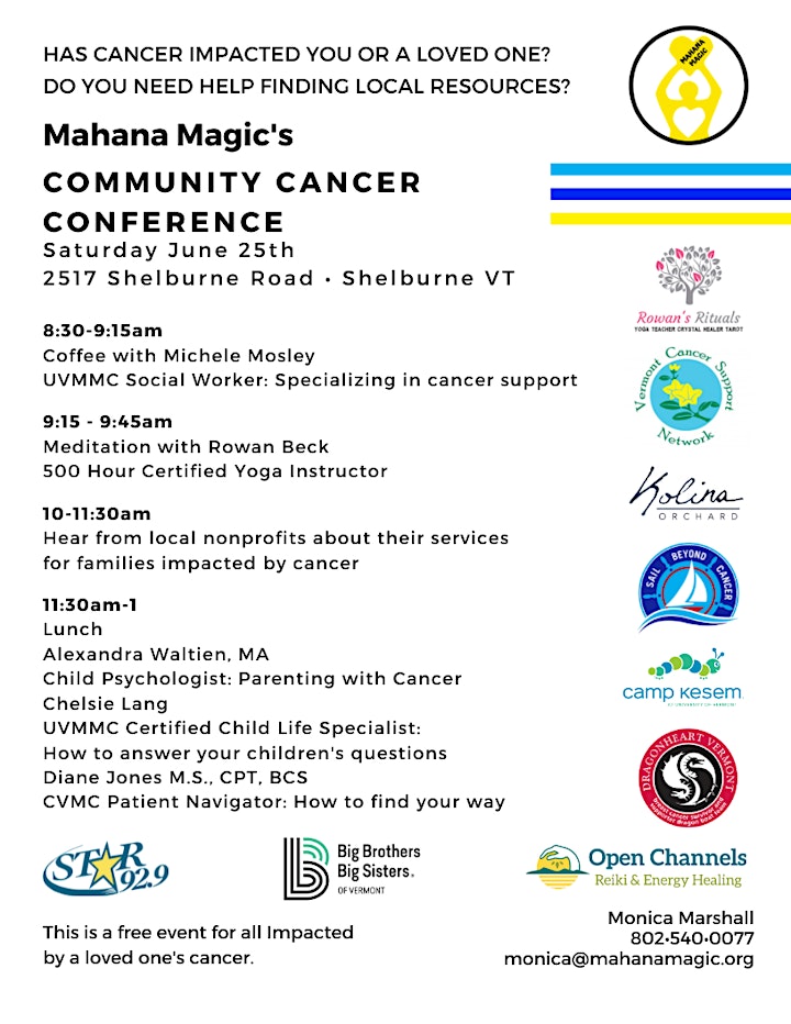 Mahana Magic's Community Cancer Conference image