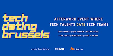Brussels Tech Dating - Where Tech talents date with Tech teams! tickets