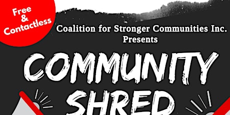 Coalition for Stronger Communities Community Shred tickets
