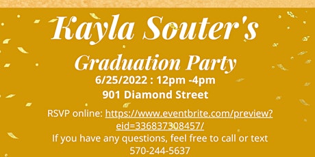 Kayla Souter's Graduation Party tickets