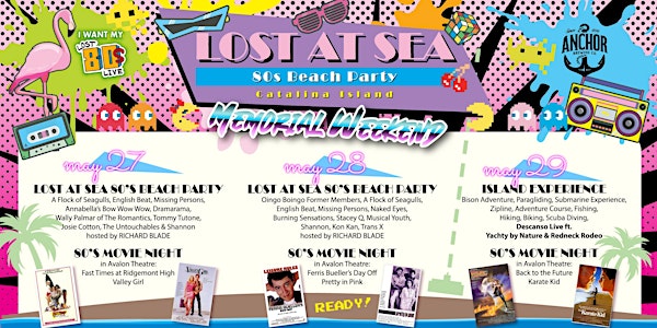 2nd Annual Lost at Sea 80s Beach Party, May 27, 2022