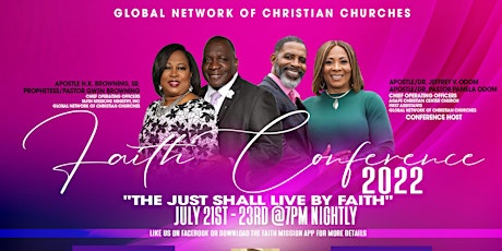 GLOBAL NETWORK OF CHRISTIAN CHURCHES FAITH CONFERENCE 2022 tickets