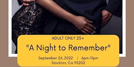 “A night to remember” Adult prom 2022 tickets