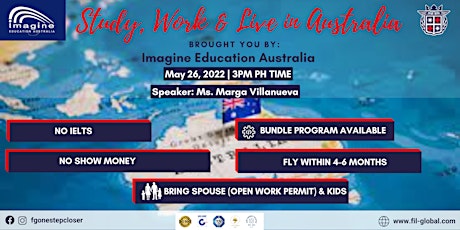 STUDY WORK AND LIVE IN AUSTRALIA: IMAGINE EDUCATION AUSTRALIA tickets