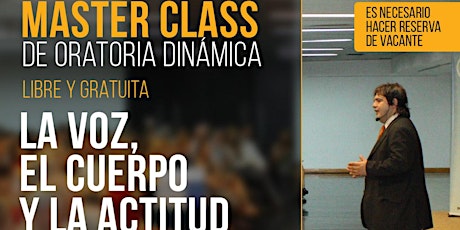 Imagen principal de Master Class de Oratoria Dinámica