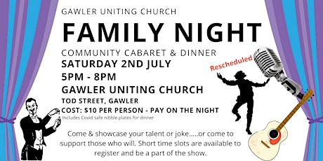 Copy of Gawler Uniting Church Family Night - Cabaret & Dinner tickets
