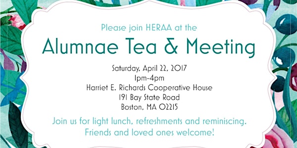 HERAA Alumnae Tea & Meeting 2017