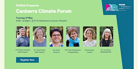 PARSA Presents: CANBERRA CANDIDATES CLIMATE FORUM tickets