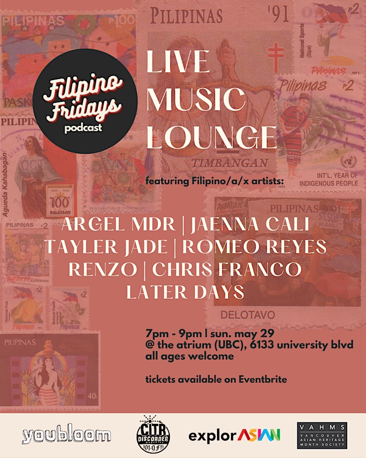 Filipino Fridays Live Music Lounge - explorASIAN Festival 2022 image