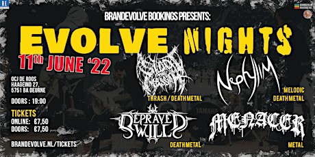 Primaire afbeelding van SHOOT THE MESSIAH+NEPHYLIM+MENACER+DEPRAVED WILL | Evolve Nights