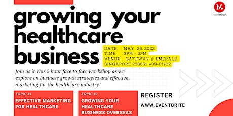 GROWING YOUR HEALTHCARE BUSINESS tickets
