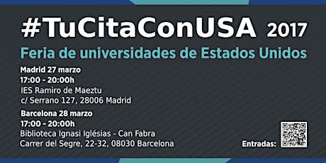 Feria de universidades de EEUU #TuCitaConUSA 2017 - MADRID primary image