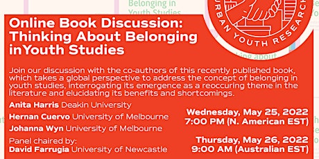 Online Book Discussion: Thinking About Belonging in Youth Studies tickets