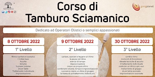 Corso di Tamburo Sciamanico 2022 (1° - 2° - 3° LIVELLO)