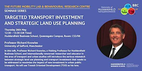 Targeted transport investment and strategic land use planning tickets