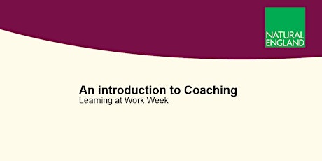 Learning at Work Week: an introduction to coaching (18522) tickets