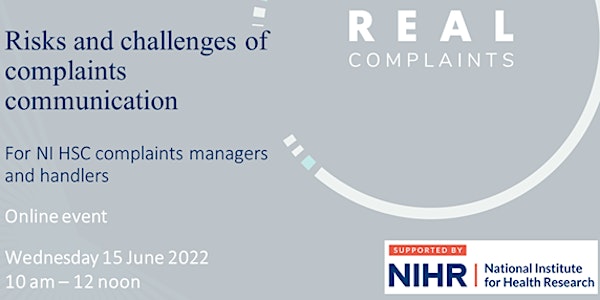 Risks and challenges of complaints communication