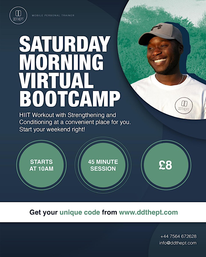 Saturday Morning Virtual Bootcamp (HIIT) image
