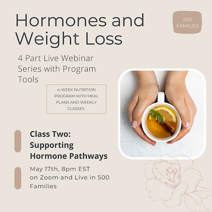Hormones & Weight Loss Program - 4 Part Live Webinar Series image