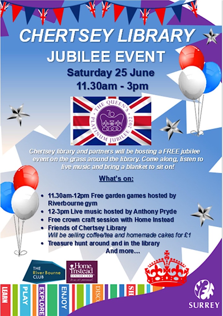 Free Jubilee Celebrations with Chertsey Library image