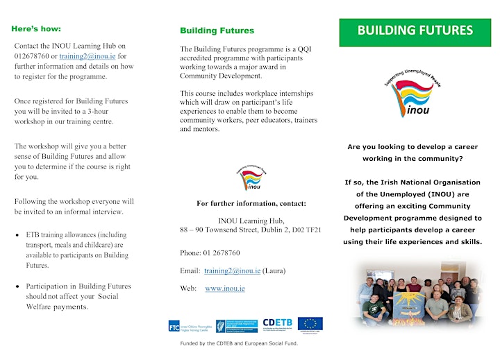 Building Futures Major Award in Community Development - Workshop image