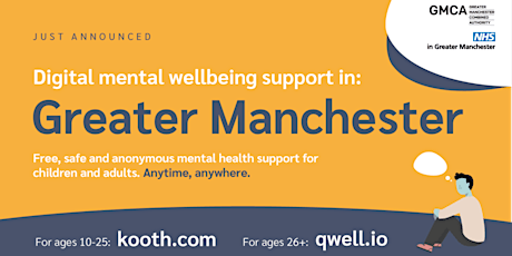 Discover Qwell - Digital Mental Health for Adults in Greater Manchester tickets