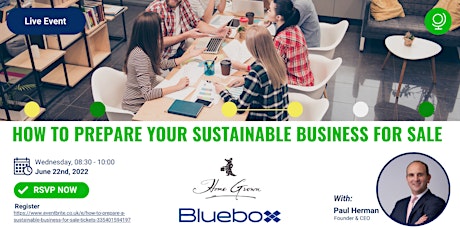 How to prepare a sustainable business for sale tickets