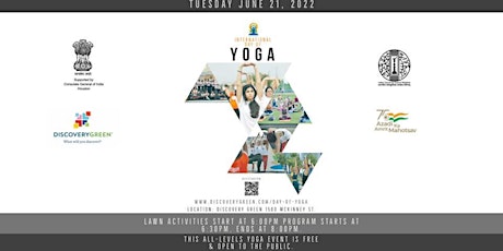 International Day of Yoga 2022 (Discovery Green) tickets