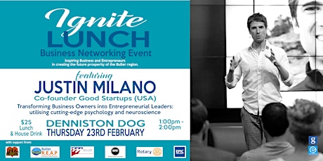 Ignite Lunch with Justin Milano, Good Startups (USA) primary image