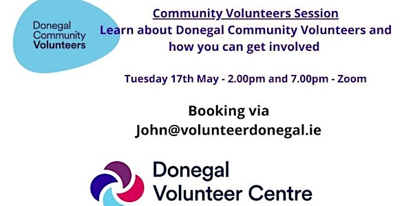 Community Volunteers - Discovery Session (17th May 2pm) Zoom