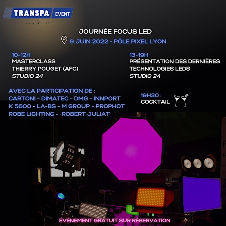Image pour TRANSPA EVENT - FOCUS LEDS 