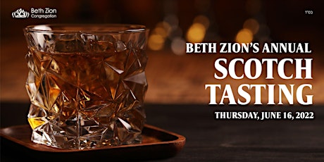 Beth Zion Scotch Tasting 2022 billets