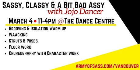 WORKSHOP: Sassy, Classy & a little Bad Assy w/ Jojo Dancer primary image