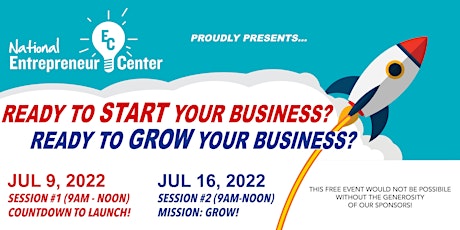 START YOUR BUSINESS / GROW YOUR BUSINESS - ORLANDO - JULY 9 & 16 tickets
