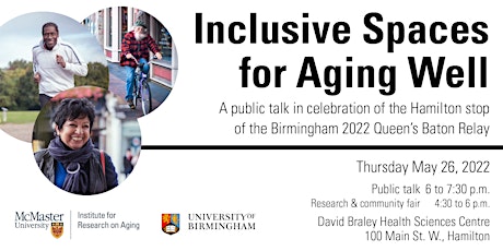 Inclusive Spaces for Aging Well tickets