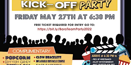2022 Bara Team Summer Kick-Off Party  Friday May 27th tickets