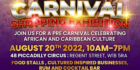 Carnival Pop up shop in Piccadilly circus tickets