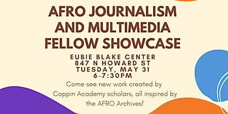 Afro Journalism and Multimedia Fellow Showcase tickets