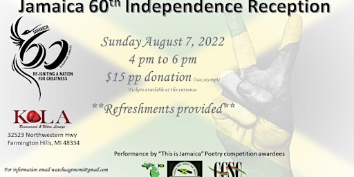 Jamaica 60th Independence Reception