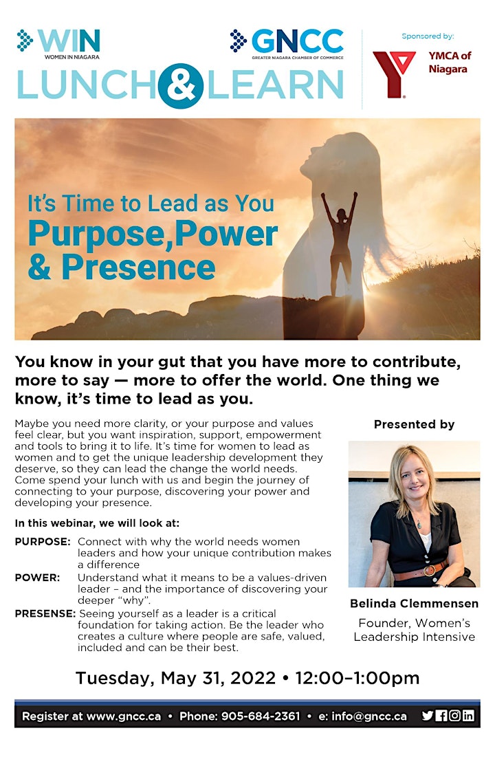 Lunch & Learn: It’s Time to Lead as You: Purpose, Power & Presence image