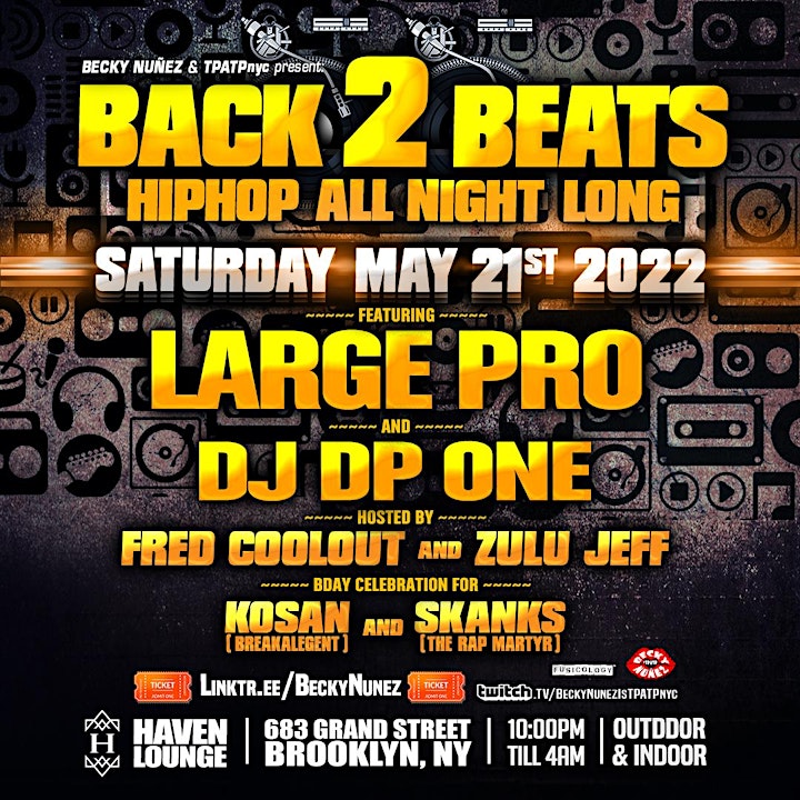 LARGE PRO AND DJ DP ONE AT #BACK2BEATS HIP-HOP image