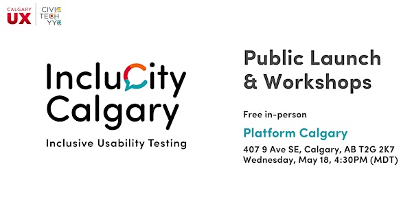 IncluCity Calgary Public Launch Event