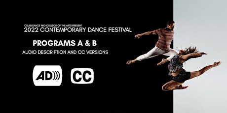 Audio Description and CC Versions of the 2022 Contemporary Dance Festival tickets