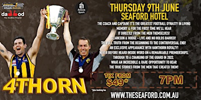 4thorn feat Clarko and Hodgey LIVE at Seaford Hotel Thursday 9th June!