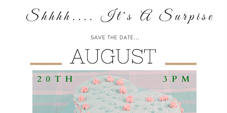 SAVE THE DATE: SURPRISE BIRTHDAY PARTY for Ruth~