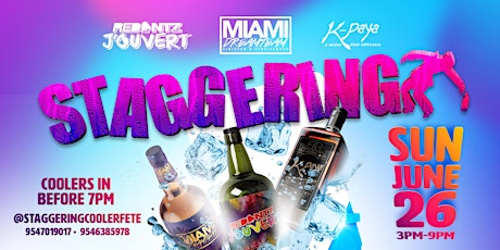 STAGGERING - COOLER FETE tickets