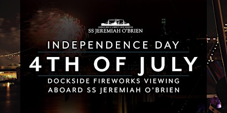 Hauptbild für 4th of July Dockside Fireworks Viewing aboard the