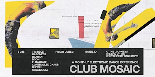 Club Mosiac  A Monthly Electronic Dance Music Experience