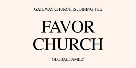 Favor Church Induction Service tickets