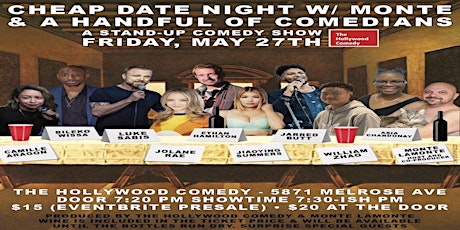 Comedy Show - Cheap Date Night w/ Monte & A Handful of Comedians tickets